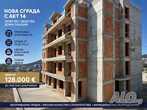 Тристаен апартамент в района на зала Арена ”Шумен” Трехкомнатная 97 кв.м Кирпич 2027 г. 4 этаж Не последний | Квартиры | 5-ти полк Шумен