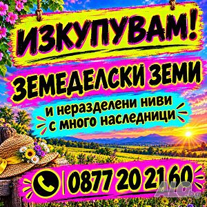 Купуваме земеделска земя и идеални части в община Белоградчик | Покупает | Видин