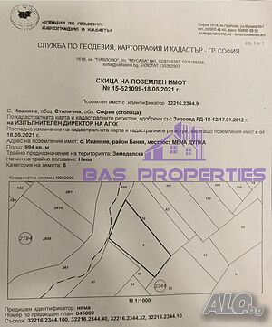 Парцел с. Иваняне Продажа 994 кв.м Не находится в планировке Без электричества Без воды | Участки под застройку, Инвестиционные проекты | Иваняне