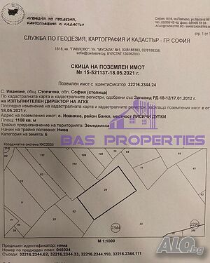 Продажба 1108 кв.м Не е в регулация Продажа 1108 кв.м Не находится в планировке | Участки под застройку, Инвестиционные проекты | Иваняне