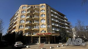 Обзаведено студио на първа линия в Китен Однокомнатная 48 кв.м Кирпич 2010 г. 2 этаж Не последний | Квартиры | Атлиман Китен