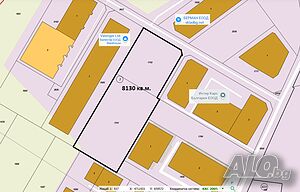 Инвестиционен парцел-УПИ в Мадика с разрешение за строеж 8130 кв.м. Продажа 8130 кв.м Под застройку (УПИ) Без электричества Без воды | Участки под застройку, Инвестиционные проекты | Мадика Бургас