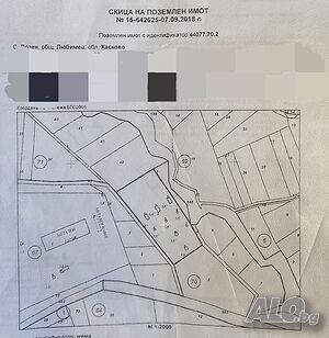Продава се урбанизирана земя Продажа 5594 кв.м Под застройку (УПИ) Без электричества Без воды | Участки под застройку, Инвестиционные проекты | Местност Учителовия бунар Любимец