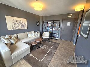 Обзаведен двустаен апартамент за продажба до ски лифта в Банско Двухкомнатная 52 кв.м Кирпич 2010 г. 1 этаж Первый наземный этаж | Квартиры | Банско