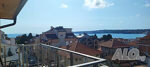 Собственик: панорамен двустаен с 2 тераси и морска гледка - Созопол Двухкомнатная 54 кв.м Кирпич 2026 г. 4 этаж Последний этаж | Квартиры | Нов град – ул. Яни Попов Созопол