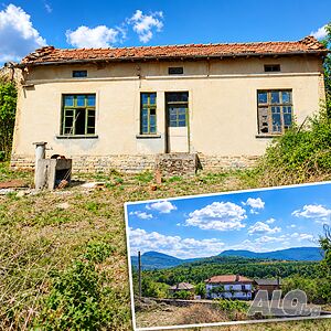 Къща в село Славейково, с уникална панорама. Одноэтажный 62 кв.м РЗП 1100 кв.м двор | Дома/Дачи | Славейково