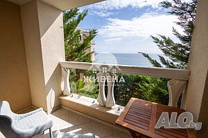 3-стаен апартамент с панорама море, к.к. Чайка, до плаж Кабакум Трехкомнатная 114 кв.м Кирпич 2017 г. 2 этаж Не последний | Квартиры | Кабакум (местность)