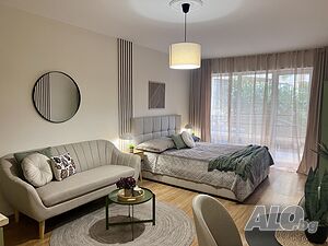 Обзаведено студио 52 м² в Royal Palm, Св. Влас | Акт 16 | Индивидуален ток Однокомнатная 52 кв.м Кирпич 2010 г. 1 этаж Первый жилой этаж | Квартиры | Свети Влас