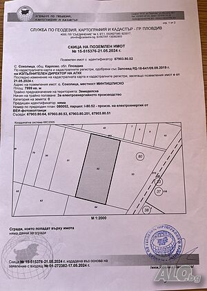 Продавам имот с. Соколица 7999 м2 Продажа 7999 кв.м Под застройку (УПИ) Без электричества Без воды | Участки под застройку, Инвестиционные проекты | Ментилишко Соколица