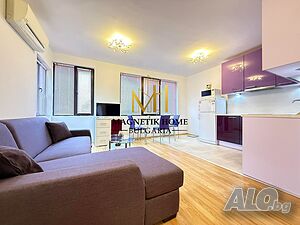 Уютен двустаен апартамент в близост до Кедъра в ж.к. Сарафово Двухкомнатная 61 кв.м Обставленная Не последний этаж | Квартиры, Комнаты | Сарафово Бургас