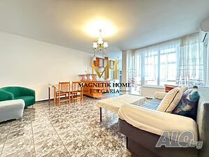 Приветлив двустаен апартамент до Младежки дом и у-ще Иван Вазов в ж.к. Възраждане Двухкомнатная 70 кв.м Обставленная Не последний этаж | Квартиры, Комнаты | Възраждане Бургас