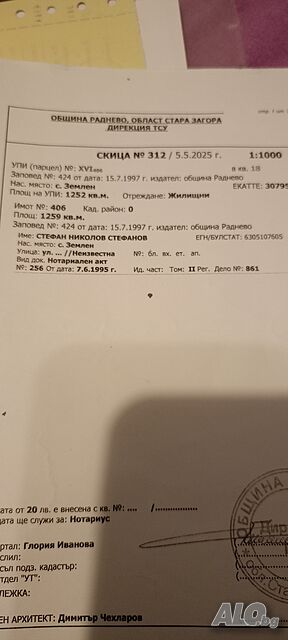 Парцел с Землен Продажа 1250 кв.м Под застройку (УПИ) Без электричества Без воды | Участки под застройку, Инвестиционные проекты | С землен Землен