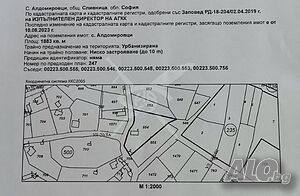 Парцел, с. Алдомировци Продажа 1883 кв.м Не находится в планировке Без электричества Без воды | Участки под застройку, Инвестиционные проекты | Алдомировци