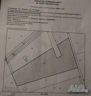 Парцел на 1ва линия на Асеновградско шосе Продажа 6222 кв.м Не находится в планировке С электричеством Собственный источник воды | Участки под застройку, Инвестиционные проекты | Крумово