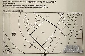 Продавам парцел в центъра на гр. Перущица Продажа 408 кв.м Под застройку (УПИ) Без электричества Без воды | Участки под застройку, Инвестиционные проекты | Перущица Перущица