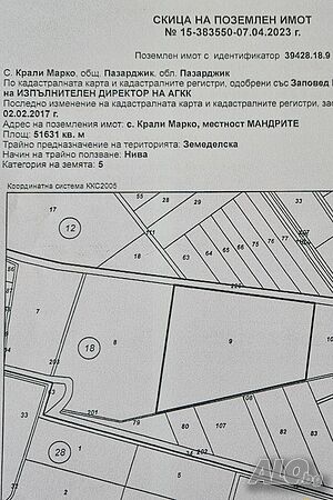 Продава терен Продажа 51631 кв.м Не находится в планировке Без электричества Без воды | Участки под застройку, Инвестиционные проекты | Крали Марко