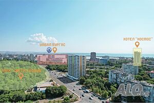 Панорамен тристаен апартамент - предстоящо строителство- ДИРЕКТНО ОТ СТРОИТЕЛЯ! Двухкомнатная 102 кв.м Кирпич 2025 г. 3 этаж Не последний | Квартиры | Братя Миладинови Бургас