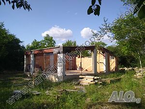 Едноетажна къща в строеж с голям парцел Одноэтажный 84 кв.м РЗП 2730 кв.м двор | Дома/Дачи | Царичино