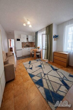 Просторен двустаен апартамент в затворен комплекс Casa Brava в Слънчев бряг Двухкомнатная 52 кв.м Кирпич 2007 г. 3 этаж Не последний | Квартиры | Слънчев бряг (курорт)