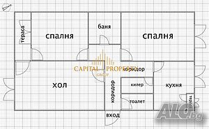 Тристаен апартамент в кв. Деленки Трехкомнатная 95 кв.м Панель 1985 г. 5 этаж Последний этаж | Квартиры | Деленки Айдемир